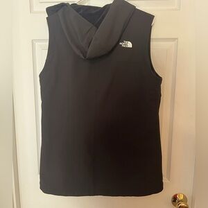 Women’s North Face fleece lined vest.  Black size large